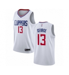 Youth Los Angeles Clippers #13 Paul George Swingman White Basketball Jersey - Association Edition