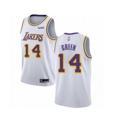 Women's Los Angeles Lakers #14 Danny Green Authentic White Basketball Jersey - Association Edition
