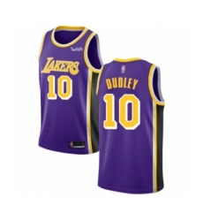 Men's Los Angeles Lakers #10 Jared Dudley Authentic Purple Basketball Jersey - Statement Edition