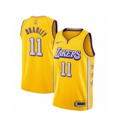 Men's Los Angeles Lakers #11 Avery Bradley Swingman Gold 2019-20 City Edition Basketball Jersey