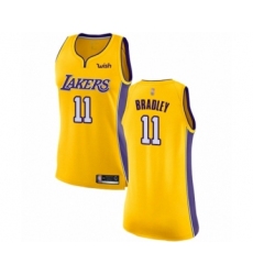 Women's Los Angeles Lakers #11 Avery Bradley Authentic Gold Basketball Jersey - Icon Edition