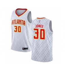 Youth Atlanta Hawks #30 Damian Jones Swingman White Basketball Jersey - Association Edition