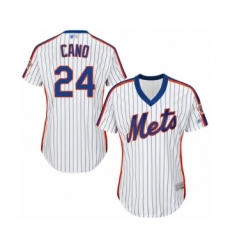 Women's New York Mets #24 Robinson Cano Authentic White Alternate Cool Base Baseball Jersey