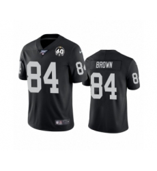 Men's Oakland Raiders #84 Antonio Brown Black 60th Anniversary Vapor Untouchable Limited Player 100th Season Football Jersey