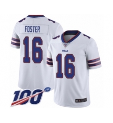 Men's Buffalo Bills #16 Robert Foster White Vapor Untouchable Limited Player 100th Season Football Jersey