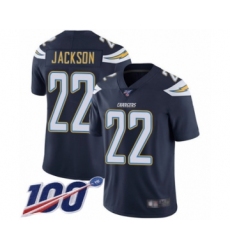 Youth Los Angeles Chargers #22 Justin Jackson Navy Blue Team Color Vapor Untouchable Limited Player 100th Season Football Jersey