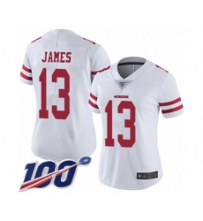Women's San Francisco 49ers #13 Richie James White Vapor Untouchable Limited Player 100th Season Football Jersey