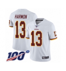 Youth Washington Redskins #13 Kelvin Harmon White Vapor Untouchable Limited Player 100th Season Football Jersey