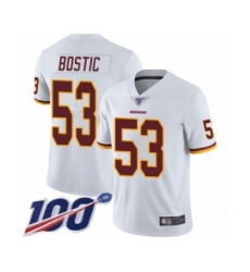 Youth Washington Redskins #53 Jon Bostic White Vapor Untouchable Limited Player 100th Season Football Jersey