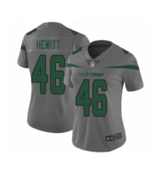 Women's New York Jets #46 Neville Hewitt Limited Gray Inverted Legend Football Jersey
