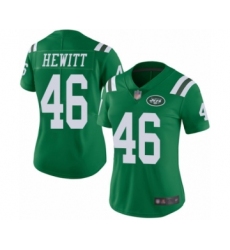 Women's New York Jets #46 Neville Hewitt Limited Green Rush Vapor Untouchable Football Jersey