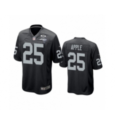 Men's Oakland Raiders #25 Eli Apple Black 2020 Inaugural Season Game Jersey