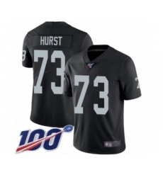 Youth Oakland Raiders #73 Maurice Hurst Black Team Color Vapor Untouchable Limited Player 100th Season Football Jersey