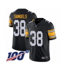Youth Pittsburgh Steelers #38 Jaylen Samuels Black Alternate Vapor Untouchable Limited Player 100th Season Football Jersey