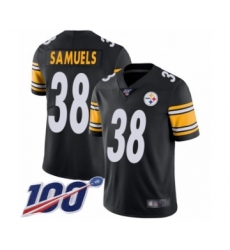 Youth Pittsburgh Steelers #38 Jaylen Samuels Black Team Color Vapor Untouchable Limited Player 100th Season Football Jersey