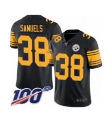 Youth Pittsburgh Steelers #38 Jaylen Samuels Limited Black Rush Vapor Untouchable 100th Season Football Jersey