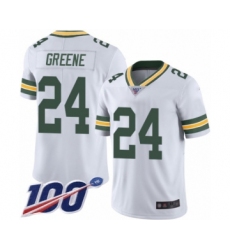 Youth Green Bay Packers #24 Raven Greene White Vapor Untouchable Limited Player 100th Season Football Jersey