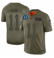 Men's Indianapolis Colts #11 Deon Cain Limited Camo 2019 Salute to Service Football Jersey
