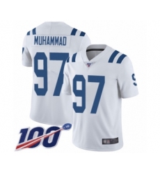 Youth Indianapolis Colts #97 Al-Quadin Muhammad White Vapor Untouchable Limited Player 100th Season Football Jersey