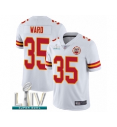 Men's Kansas City Chiefs #35 Charvarius Ward White Vapor Untouchable Limited Player Super Bowl LIV Bound Football Jersey
