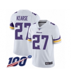 Men's Minnesota Vikings #27 Jayron Kearse White Vapor Untouchable Limited Player 100th Season Football Jersey