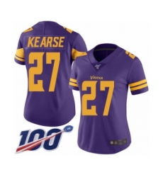 Women's Minnesota Vikings #27 Jayron Kearse Limited Purple Rush Vapor Untouchable 100th Season Football Jersey