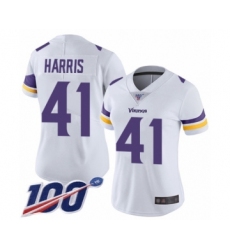 Women's Minnesota Vikings #41 Anthony Harris White Vapor Untouchable Limited Player 100th Season Football Jersey