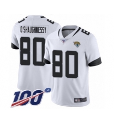 Youth Jacksonville Jaguars #80 James O'Shaughnessy White Vapor Untouchable Limited Player 100th Season Football Jersey
