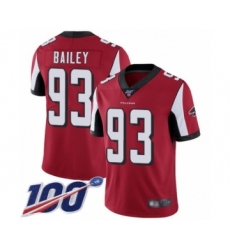 Youth Atlanta Falcons #93 Allen Bailey Red Team Color Vapor Untouchable Limited Player 100th Season Football Jersey