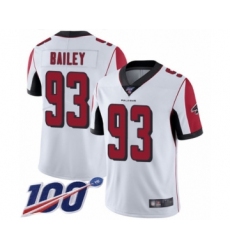 Youth Atlanta Falcons #93 Allen Bailey White Vapor Untouchable Limited Player 100th Season Football Jersey