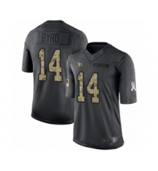 Youth Arizona Cardinals #14 Damiere Byrd Limited Black 2016 Salute to Service Football Jersey