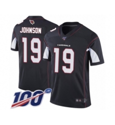 Youth Arizona Cardinals #19 KeeSean Johnson Black Alternate Vapor Untouchable Limited Player 100th Season Football Jersey
