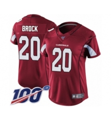 Women's Arizona Cardinals #20 Tramaine Brock Black Alternate Vapor Untouchable Limited Player 100th Season Football Jersey