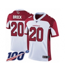 Youth Arizona Cardinals #20 Tramaine Brock White Vapor Untouchable Limited Player 100th Season Football Jersey