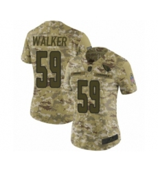 Women's Arizona Cardinals #59 Joe Walker Limited Camo 2018 Salute to Service Football Jersey