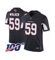 Youth Arizona Cardinals #59 Joe Walker Black Alternate Vapor Untouchable Limited Player 100th Season Football Jersey