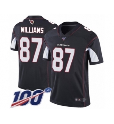 Men's Arizona Cardinals #87 Maxx Williams Black Alternate Vapor Untouchable Limited Player 100th Season Football Jersey