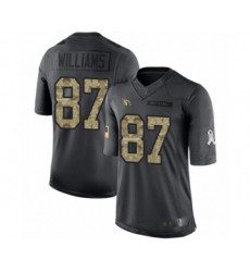 Men's Arizona Cardinals #87 Maxx Williams Limited Black 2016 Salute to Service Football Jersey