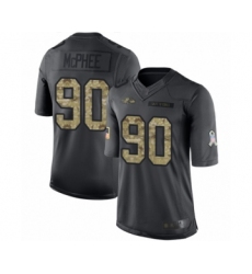 Men's Baltimore Ravens #90 Pernell McPhee Limited Black 2016 Salute to Service Football Jersey