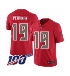 Men's Tampa Bay Buccaneers #19 Breshad Perriman Limited Red Rush Vapor Untouchable 100th Season Football Jersey