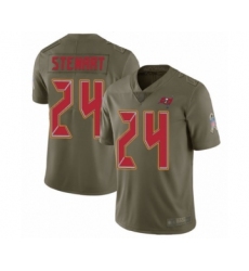 Youth Tampa Bay Buccaneers #24 Darian Stewart Limited Olive 2017 Salute to Service Football Jersey