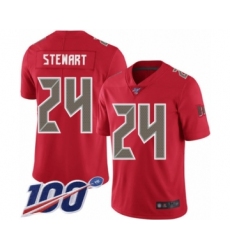 Youth Tampa Bay Buccaneers #24 Darian Stewart Limited Red Rush Vapor Untouchable 100th Season Football Jersey