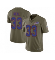 Men's Buffalo Bills #33 Siran Neal Limited Olive 2017 Salute to Service Football Jersey