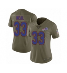 Women's Buffalo Bills #33 Siran Neal Limited Olive 2017 Salute to Service Football Jersey
