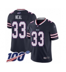 Youth Buffalo Bills #33 Siran Neal Limited Navy Blue Inverted Legend 100th Season Football Jersey
