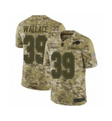Youth Buffalo Bills #39 Levi Wallace Limited Camo 2018 Salute to Service Football Jersey