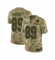 Youth Buffalo Bills #89 Tommy Sweeney Limited Camo 2018 Salute to Service Football Jersey