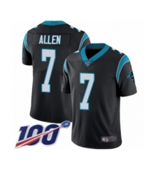 Youth Carolina Panthers #7 Kyle Allen Black Team Color Vapor Untouchable Limited Player 100th Season Football Jersey