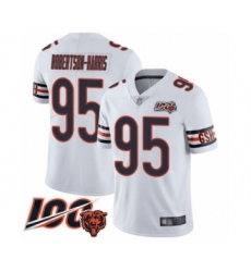Men's Chicago Bears #95 Roy Robertson-Harris White Vapor Untouchable Limited Player 100th Season Football Jersey