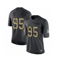 Youth Chicago Bears #95 Roy Robertson-Harris Limited Black 2016 Salute to Service Football Jersey